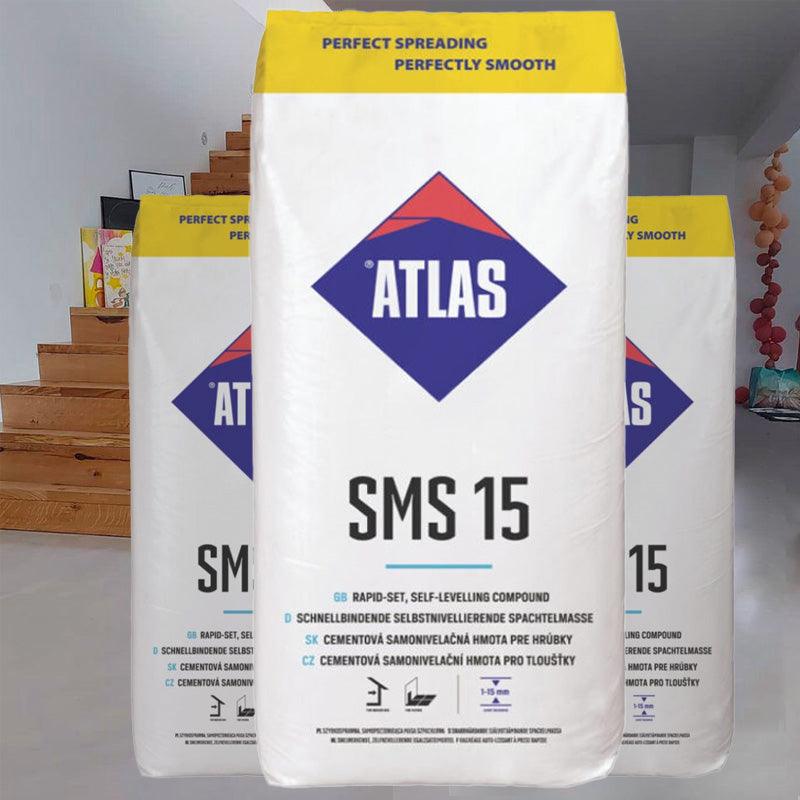 Atlas SMS 15 Egaline 25KG 1-15MM - Leeuw Bouwmaterialen