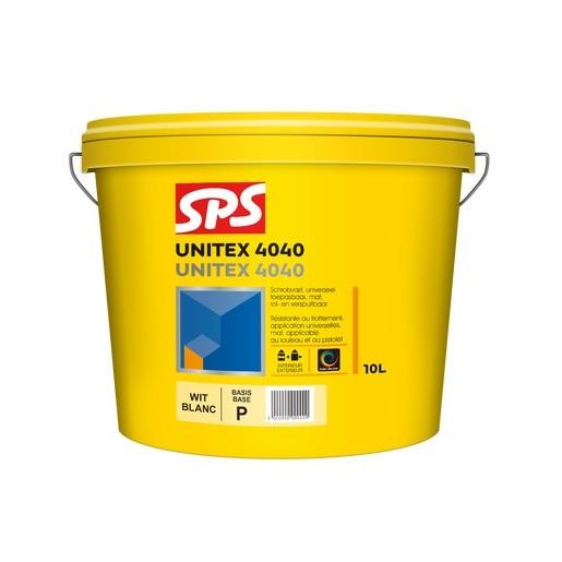 SPS Unitex 4040 MATT P Wit Binnen Buiten 10 Liter - Leeuw Bouwmaterialen